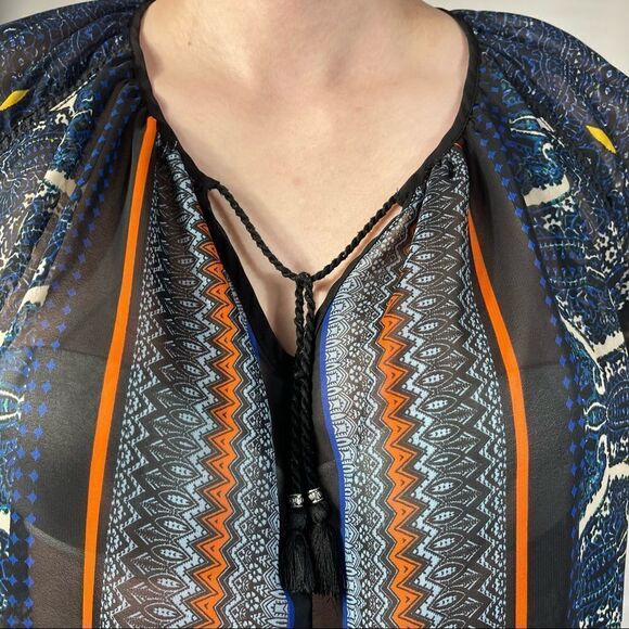 Hannah Blue Bohemian Style Top - Picture 4 of 9